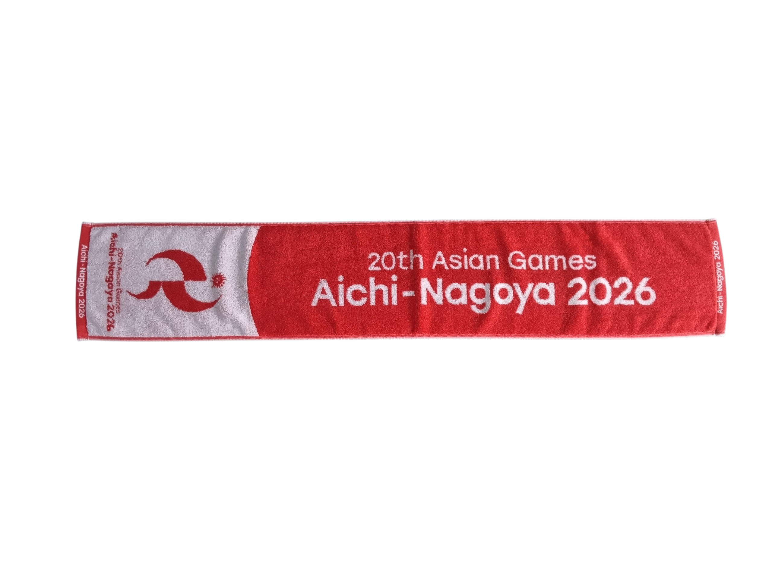 第20回アジア競技大会 タオルマフラー エンブレム01 レッド – Aichi