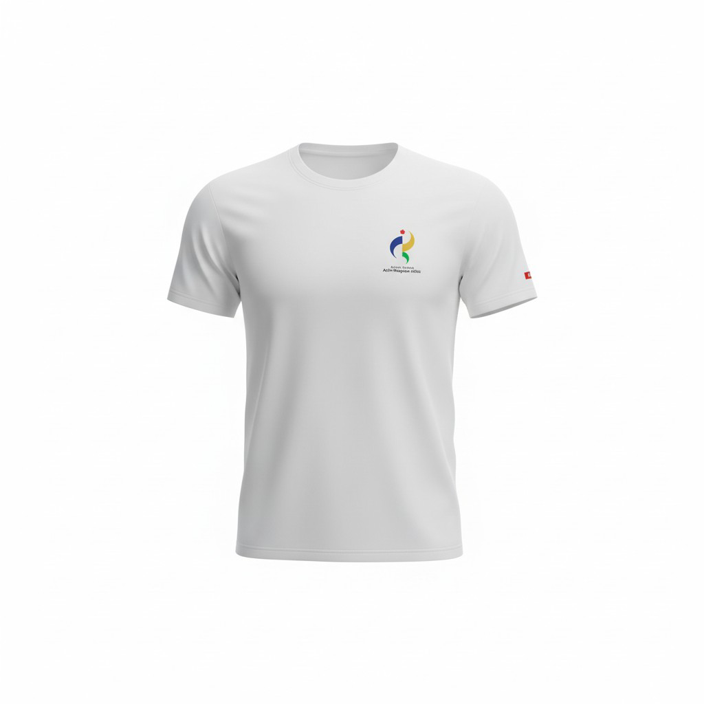 Tシャツ エンブレム01 ホワイト【アジア】