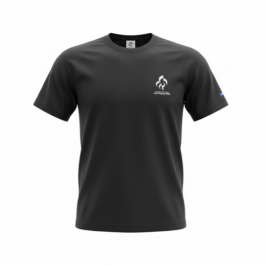 Tシャツ エンブレム01 ブラック【パラ】