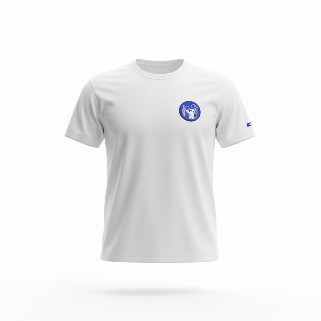 Tシャツ マスコット01 ホワイト【パラ】