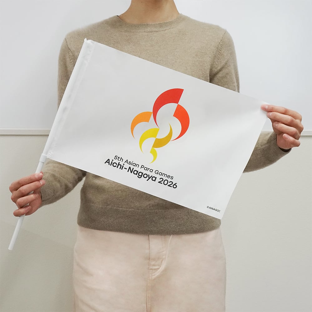 応援フラッグ　収納ポーチ付き　エンブレム　【パラ】003 001