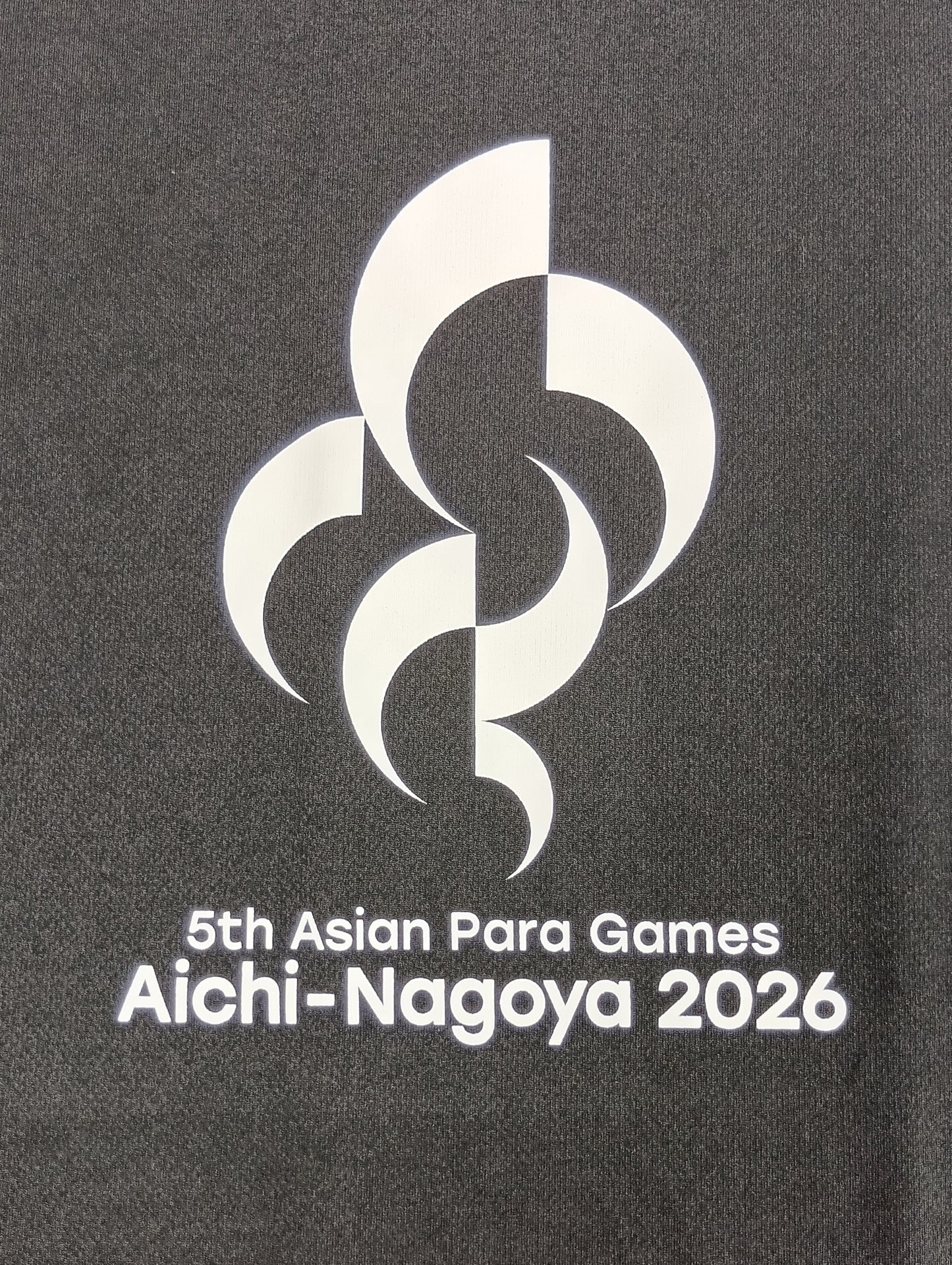 第5 回アジアパラ競技大会Tシャツ エンブレム02 ブラック