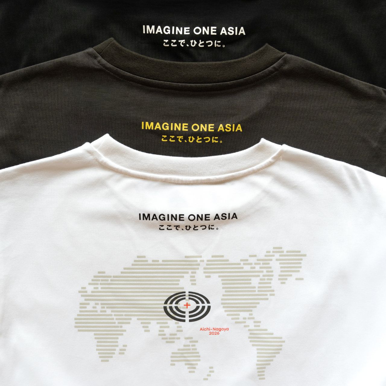 日本製アップサイクルTシャツ ホワイト【アジア】024 001 – Aichi