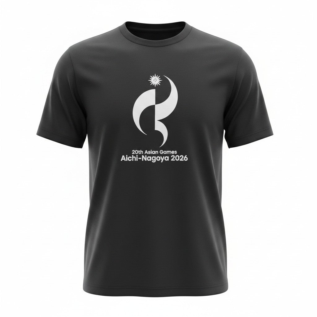 第20回アジア競技大会Tシャツ エンブレム02 ブラック