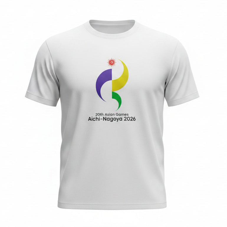 第20回アジア競技大会Tシャツ エンブレム02 ホワイト