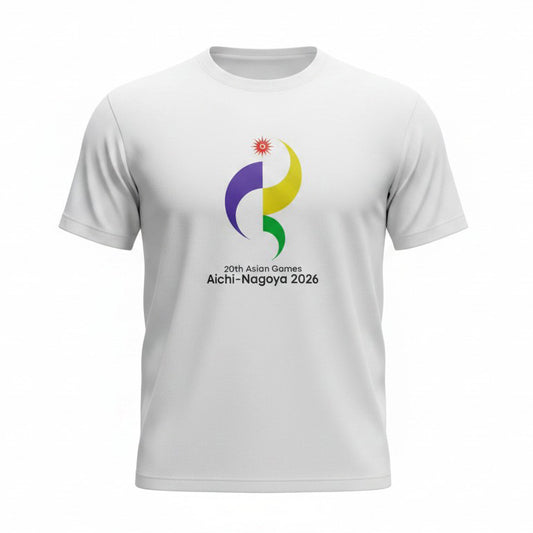 第20回アジア競技大会Tシャツ エンブレム02 ホワイト